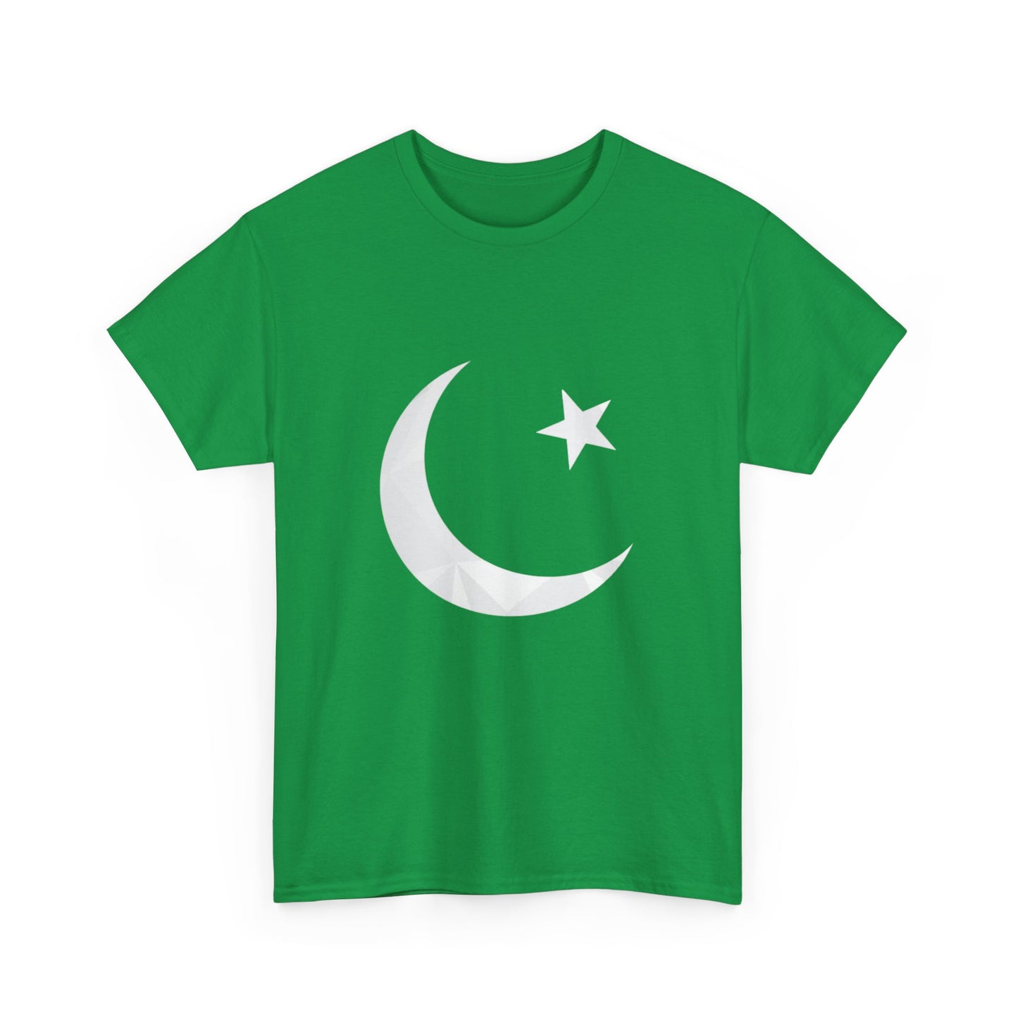 Flag Moon & Star T-Shirt - Green Pakistani Flag Design